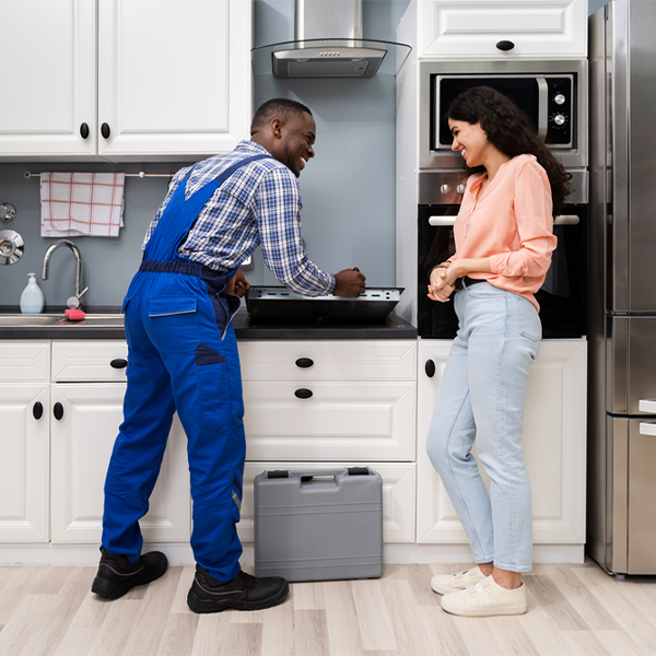 what kind of warranty do you offer on your cooktop repair services in Raubsville